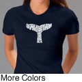 Los Angeles Pop Art Women's 'Save The Whales' T-Shirt