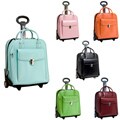 McKlein Women's La Grange Leather Vertical Detachable Wheeled Briefcase
