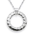 Tungsten Carbide Faceted Disc Necklace