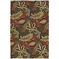 Home and Porch Indoor/ Outdoor Brown Rug (2' x 6')
