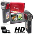 HDDV2000 Red Video Camera with 4GB MicroSD Card