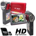 HDDV2000 Red Video Camera with 2GB MicroSD Card