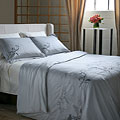 Embroidered Song Bird 3-piece King-size Duvet Cover Set
