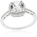Icz Stonez Sterling Silver Cubic Zirconia Engagement-style Ring
