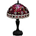 Tiffany-style Petite Purple Star Table Lamp
