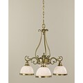 South Haven 5-Light Aged Brass Chandelier