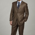 Caravalli Men's 3-piece Vested Brown Suit