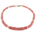 Lee Sands Coppertone Pink Coral and White FW Pearl Necklace (7-7.5 mm)