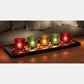 Sarah Peyton 5-piece Jewel Tone Candle Tray