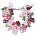 Pearl and Rose Quartz 'Heritage' Beaded Bracelet (Thailand)