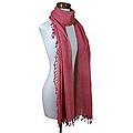 Cotton 'Sunset Red' Scarf (Guatemala)