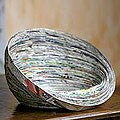 Directory of helpful reviews on Decor abstract Recycled Paper 'Abstract News' Decorative Bowl (Guatemala)