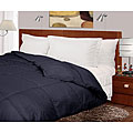 Overfilled 230 Thread Count Navy Microfiber White Down Comforter