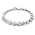 Stainless Steel Small Disk Link Bracelet