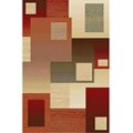 Symbol Multicolor Abstract Rug (5'3 x 7'3)