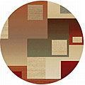 Symbol Multi Abstract Rug (7'10 Round)