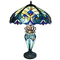 Tiffany-style Double Lit Table Lamp
