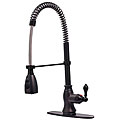 American Classic Modern Oil Rubbed Bronze Spiral Pull-down Kitchen Faucet