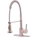 Concord Modern Satin Nickel Spiral Pulldown Kitchen Faucet