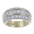 Ultimate CZ 14k Two-tone Gold Overlay Cubic Zirconia Ring