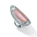 Sterling Silver Mother of Pearl Scroll Ring