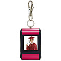 Red Rounded Digital Photo Keychain