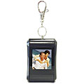 Black Rounded Digital Photo Keychain