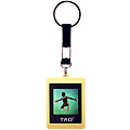 Yellow Square Digital Photo Keychain