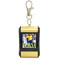 Yellow Rounded Digital Photo Keychain