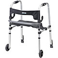 Drive Clever-Lite Rollator Walker with Seat and Push Down Brakes