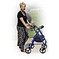 D-Lite Blue Aluminum with 8-inch Wheels Rollator Walker