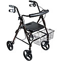 Drive D-Lite Black Aluminum with 8-inch Wheels Rollator Walker