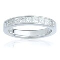 14k White Gold Women's 1ct TDW EGL Certified Diamond 9-stone Wedding Band (G-H, SI3-I1)