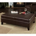 Frankfurt Leather Flip-top Storage Ottoman