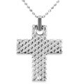 Stainless Steel Honeycomb Cross Necklace