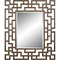 Rectangular Framed Dark Gold Mirror