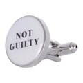 Silvertone Metal Scales of Justice Cuff Links