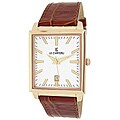 Le Chateau Classica Collection Men's Texture White Dial Watch