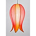 Medium Flowering Lotus Citrus Silk Hanging Lamp (Vietnam)