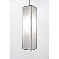 Silk White Rectangular Hanging Lantern (Vietnam)