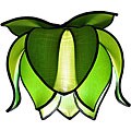 Blooming Lotus Green Silk Hanging Lamp (Vietnam)