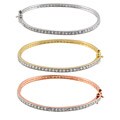 Sterling Silver Cubic Zirconia Bangle