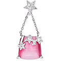 Sterling Silver Cubic Zirconia Handbag Necklace