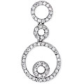 Sterling Silver Cubic Zirconia Circle Pendant