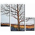 'Naked Valley Hand Painted' 3-piece Art Set