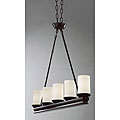 Essential guidepost on iron Glass Indoor 5-light Mahogany Chandelier
