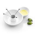 White Porcelain 4-pick Olive Dish