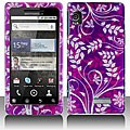 Motorola Droid 2 Purple Garden Snap-on Protective Case Cover