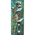 Win the products for free just bid for abstract painting Jennifer 'Queen of Hearts II' Canvas Art (Cuba)