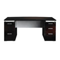Mayline Eclipse Bow-front Double Pedestal Desk